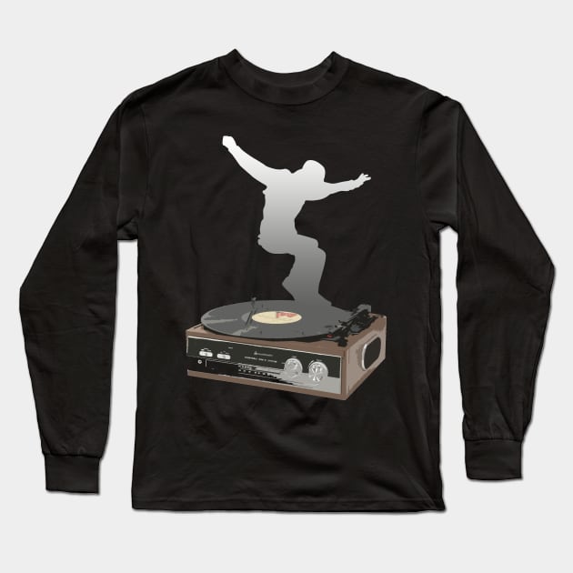 record player dance Long Sleeve T-Shirt by hottehue